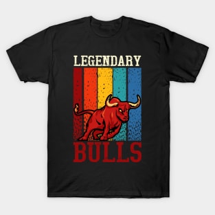 Vintage Legendary Bulls Aesthetic T-Shirt